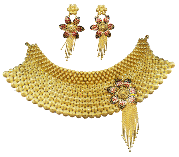 Opulent Gold Necklace Set